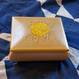 Made In Italy Vintage Wood Jewelry Music Box